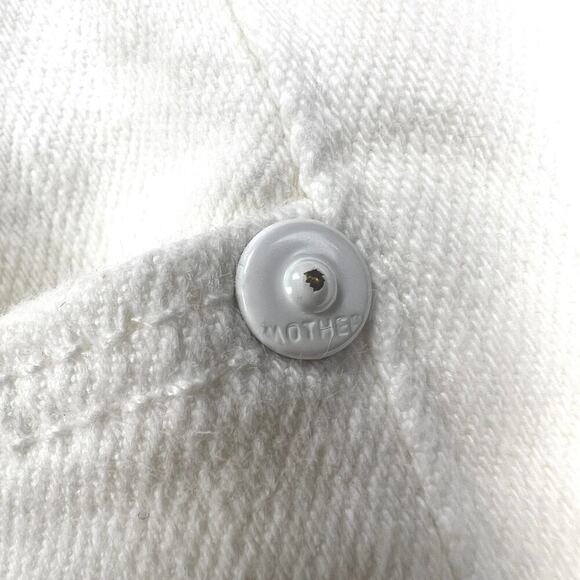 MOTHER The Mid Rise Dazzler Ankle Jean Fairest of Them All Wash White Size 31 - Picture 9 of 16